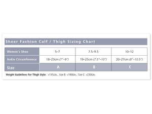 SIGVARIS Sheer Fashion Thigh High Compression Hose